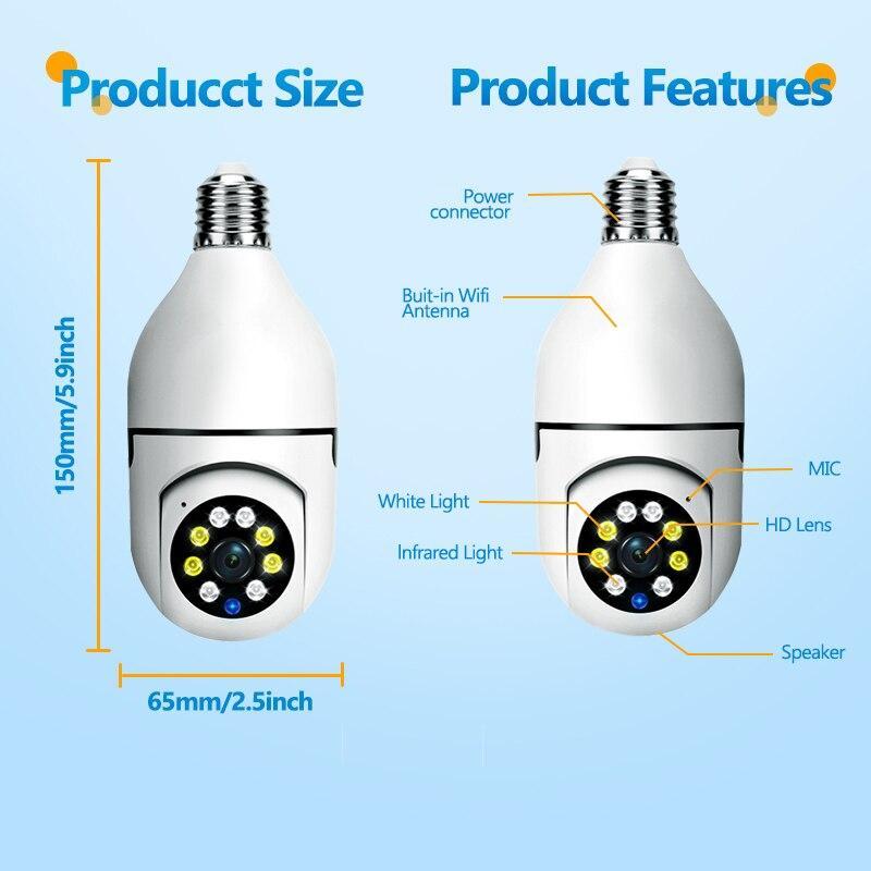 5G Bulb E27 Surveillance Camera