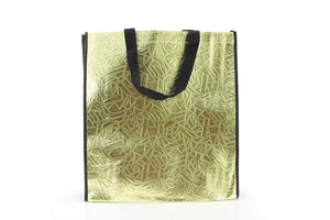 Non-Woven Fabric Tote Bag for Stylish Convenience - 34.5 x 12 x 38cm, Golden