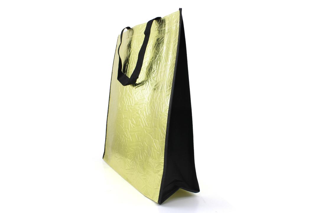 Non-Woven Fabric Tote Bag for Stylish Convenience - 34.5 x 12 x 38cm, Golden