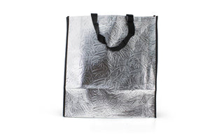 Non-Woven Fabric Tote Bag for Stylish Convenience - 34.5 x 12 x 38cm, Silver