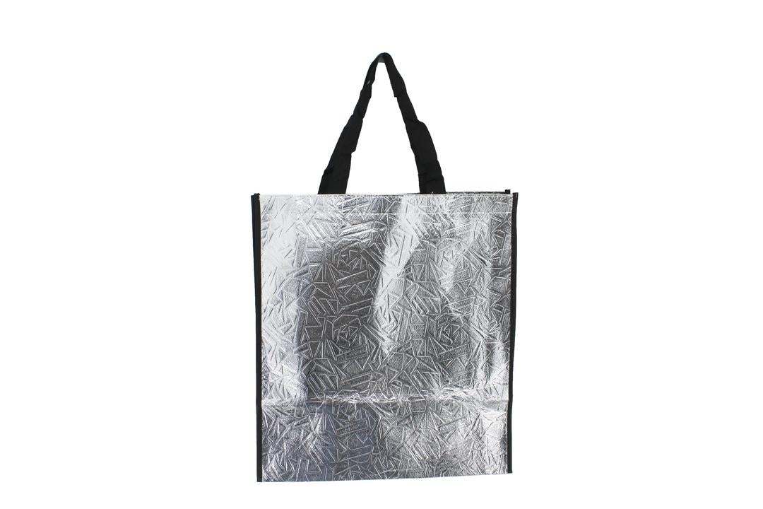 Non-Woven Fabric Tote Bag for Stylish Convenience - 34.5 x 12 x 38cm, Silver