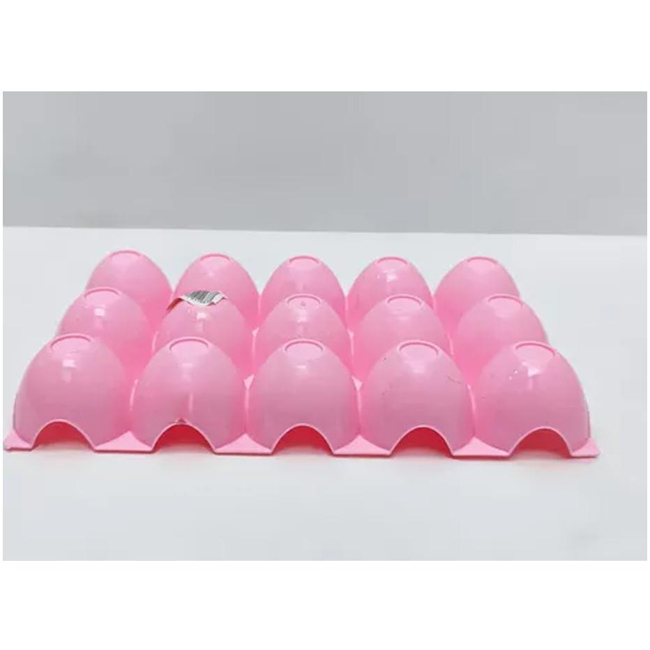 Portable Plastic Egg Box With Handle 15 Section Folding Egg Tray Storage Holder