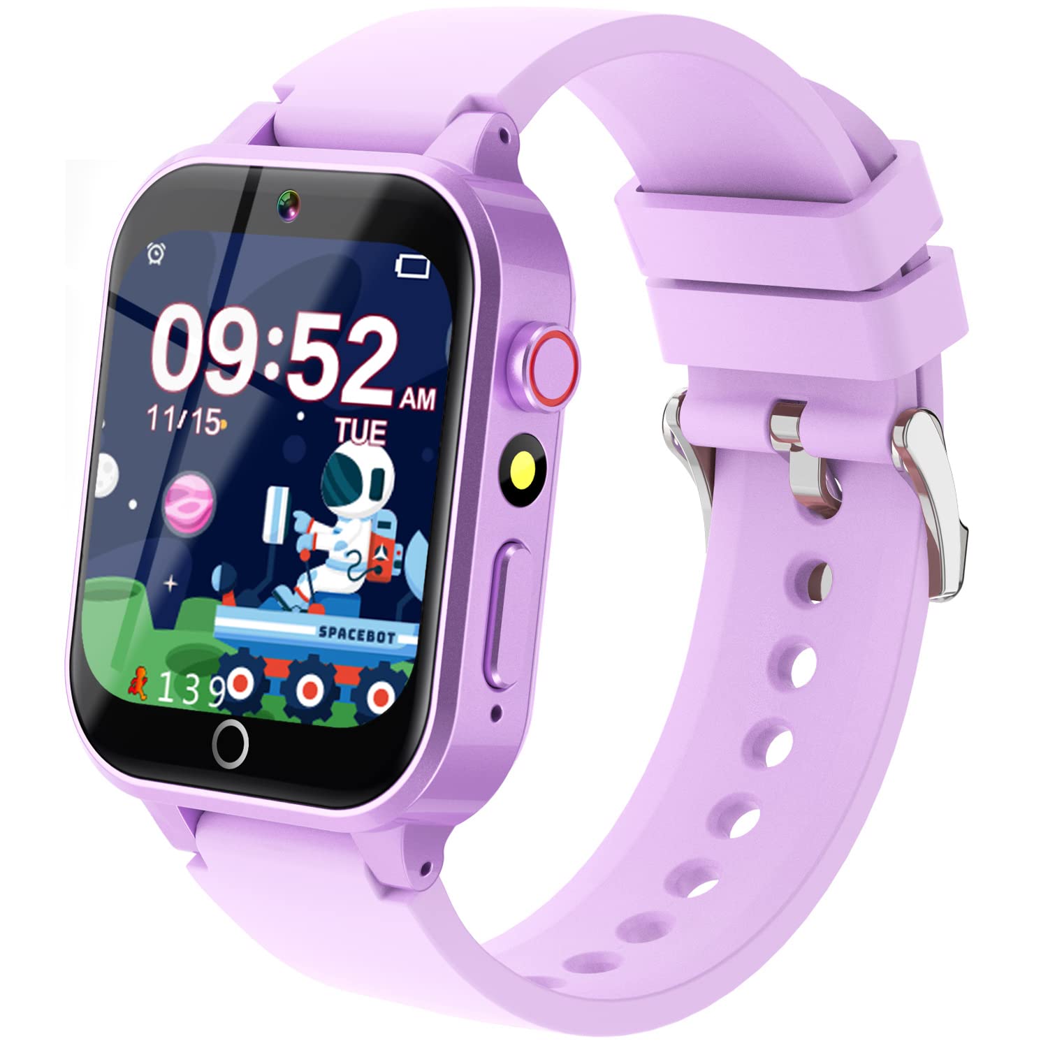 Kids Smart Watch Gift for Girls Age 5-12, 26 Games HD Touch Screen Watches with Video Camera Music Player Pedometer Flashlight 12/24 hr Educational Toys Birthday Gifts for Girls Ages 7 8 9 10