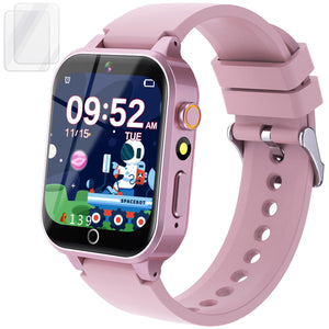 Kids Smart Watch Gift for Girls Age 5-12, 26 Games HD Touch Screen Watches with Video Camera Music Player Pedometer Flashlight 12/24 hr Educational Toys Birthday Gifts for Girls Ages 7 8 9 10